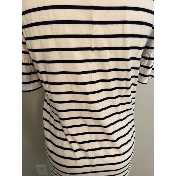 J.Crew Women’s Striped Cotton Tshirt Dress Nautical Navy and White - Picture 5 of 6